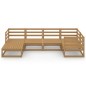 vidaXL Muebles de jardín 6 piezas marrón miel madera maciza de pino vidaXL Muebles de jardín 6 piezas marrón miel madera maciza de pino