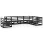 vidaXL Juego de muebles de jardín 7 pzas y cojines negro madera pino vidaXL Juego de muebles de jardín 7 pzas y cojines negro madera pino
