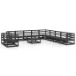 vidaXL Juego de muebles de jardín 12 pzas negro madera maciza de pino vidaXL Juego de muebles de jardín 12 pzas negro madera maciza de pino