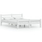 vidaXL Estructura de cama de madera maciza de pino blanca 120x200 cm vidaXL Estructura de cama de madera maciza de pino blanca 120x200 cm