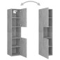 vidaXL Juego de muebles de baño madera de ingeniería gris hormigón vidaXL Juego de muebles de baño madera de ingeniería gris hormigón