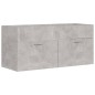 vidaXL Juego de muebles de baño madera de ingeniería gris hormigón vidaXL Juego de muebles de baño madera de ingeniería gris hormigón