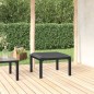 vidaXL Reposapiés de jardín con cojín ratán sintético negro y gris vidaXL Reposapiés de jardín con cojín ratán sintético negro y gris