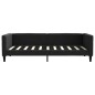 vidaXL Sofá cama tela negro 90x190 cm vidaXL Sofá cama tela negro 90x190 cm
