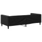 vidaXL Sofá cama tela negro 90x190 cm vidaXL Sofá cama tela negro 90x190 cm