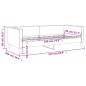 vidaXL Sofá cama tela negro 90x190 cm vidaXL Sofá cama tela negro 90x190 cm