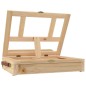 vidaXL Caballete de sobremesa con cajón madera de pino 33,5x25,5x7cm vidaXL Caballete de sobremesa con cajón madera de pino 33,5x25,5x7cm