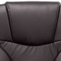 vidaXL Silla de oficina de cuero auténtico marrón