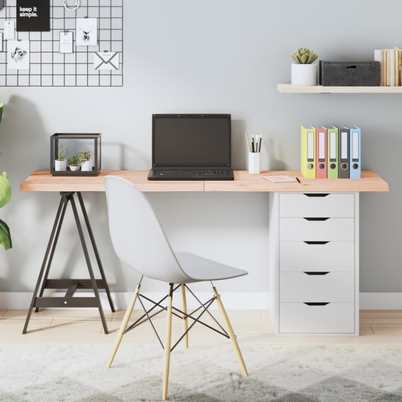 vidaXL Tablero de mesa madera maciza roble sin tratar 160x60x(2-4) cm vidaXL Tablero de mesa madera maciza roble sin tratar 160x60x(2-4) cm