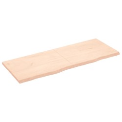 vidaXL Tablero de mesa madera maciza roble sin tratar 160x60x(2-4) cm