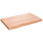 vidaXL Tablero mesa madera roble tratada marrón claro 80x50x(2-6) cm vidaXL Tablero mesa madera roble tratada marrón claro 80x50x(2-6) cm