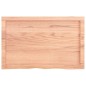 vidaXL Tablero mesa madera roble tratada marrón claro 80x50x(2-6) cm vidaXL Tablero mesa madera roble tratada marrón claro 80x50x(2-6) cm