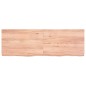 vidaXL Tablero mesa madera roble tratada marrón claro 120x40x(2-6) cm