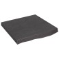 vidaXL Tablero mesa madera roble tratada gris oscuro 60x60x(2-6) cm