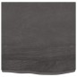 vidaXL Tablero mesa madera roble tratada gris oscuro 60x60x(2-6) cm