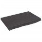 vidaXL Tablero mesa madera roble tratada gris oscuro 60x40x(2-4) cm vidaXL Tablero mesa madera roble tratada gris oscuro 60x40x(2-4) cm