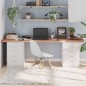 vidaXL Tablero mesa madera roble tratada marrón claro 220x50x(2-4) cm vidaXL Tablero mesa madera roble tratada marrón claro 220x50x(2-4) cm