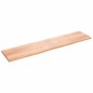 vidaXL Tablero mesa madera roble tratada marrón claro 220x50x(2-4) cm vidaXL Tablero mesa madera roble tratada marrón claro 220x50x(2-4) cm