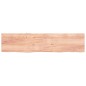 vidaXL Tablero mesa madera roble tratada marrón claro 220x50x(2-4) cm vidaXL Tablero mesa madera roble tratada marrón claro 220x50x(2-4) cm