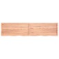 vidaXL Tablero mesa madera roble tratada marrón claro 220x50x(2-4) cm vidaXL Tablero mesa madera roble tratada marrón claro 220x50x(2-4) cm