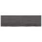 vidaXL Tablero mesa madera roble tratada gris oscuro 180x50x(2-6) cm vidaXL Tablero mesa madera roble tratada gris oscuro 180x50x(2-6) cm