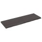 vidaXL Tablero mesa madera roble tratada gris oscuro 120x40x(2-4) cm vidaXL Tablero mesa madera roble tratada gris oscuro 120x40x(2-4) cm