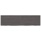 vidaXL Tablero mesa madera roble tratada gris oscuro 220x60x(2-6) cm vidaXL Tablero mesa madera roble tratada gris oscuro 220x60x(2-6) cm