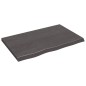 vidaXL Tablero mesa madera roble tratada gris oscuro 80x50x(2-4) cm vidaXL Tablero mesa madera roble tratada gris oscuro 80x50x(2-4) cm