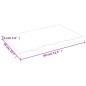 vidaXL Tablero mesa madera roble tratada gris oscuro 80x50x(2-4) cm vidaXL Tablero mesa madera roble tratada gris oscuro 80x50x(2-4) cm