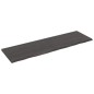 vidaXL Tablero mesa madera roble tratada gris oscuro 200x60x(2-4) cm vidaXL Tablero mesa madera roble tratada gris oscuro 200x60x(2-4) cm