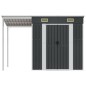 vidaXL Cobertizo jardín tejado largo acero antracita 277x110,5x181 cm vidaXL Cobertizo jardín tejado largo acero antracita 277x110,5x181 cm