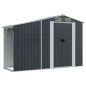 vidaXL Cobertizo de jardín acero galvanizado antracita 277x93x179 cm vidaXL Cobertizo de jardín acero galvanizado antracita 277x93x179 cm