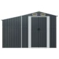 vidaXL Cobertizo de jardín acero galvanizado antracita 277x93x179 cm vidaXL Cobertizo de jardín acero galvanizado antracita 277x93x179 cm