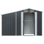 vidaXL Cobertizo de jardín acero galvanizado antracita 277x93x179 cm vidaXL Cobertizo de jardín acero galvanizado antracita 277x93x179 cm