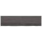 vidaXL Tablero mesa madera roble tratada gris oscuro 200x50x(2-4) cm vidaXL Tablero mesa madera roble tratada gris oscuro 200x50x(2-4) cm