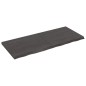 vidaXL Tablero mesa madera roble tratada gris oscuro 120x50x(2-4) cm