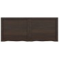 vidaXL Tablero mesa madera roble tratada gris oscuro 120x50x(2-4) cm