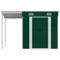 vidaXL Cobertizo jardín tejado alargado acero verde 277x110,5x181 cm vidaXL Cobertizo jardín tejado alargado acero verde 277x110,5x181 cm