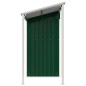vidaXL Cobertizo jardín tejado alargado acero verde 277x110,5x181 cm vidaXL Cobertizo jardín tejado alargado acero verde 277x110,5x181 cm