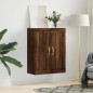 vidaXL Armario de pared madera ingeniería roble marrón 69,5x34x90 cm