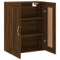 vidaXL Armario de pared madera ingeniería roble marrón 69,5x34x90 cm