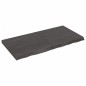 vidaXL Encimera baño madera maciza tratada gris oscuro 120x60x(2-6) cm vidaXL Encimera baño madera maciza tratada gris oscuro 120x60x(2-6) cm