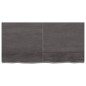 vidaXL Encimera baño madera maciza tratada gris oscuro 120x60x(2-6) cm vidaXL Encimera baño madera maciza tratada gris oscuro 120x60x(2-6) cm