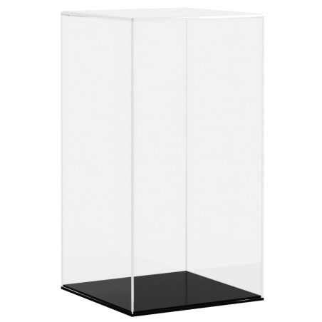 vidaXL Caja de exposición acrílico transparente 20x20x38 cm