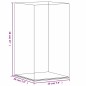 vidaXL Caja de exposición acrílico transparente 20x20x38 cm vidaXL Caja de exposición acrílico transparente 20x20x38 cm