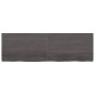 vidaXL Encimera baño madera maciza tratada gris oscuro 160x50x(2-6) cm vidaXL Encimera baño madera maciza tratada gris oscuro 160x50x(2-6) cm