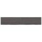vidaXL Encimera baño madera maciza tratada gris oscuro 160x30x(2-4) cm vidaXL Encimera baño madera maciza tratada gris oscuro 160x30x(2-4) cm