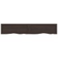 vidaXL Encimera baño madera maciza tratada gris oscuro 160x30x(2-4) cm vidaXL Encimera baño madera maciza tratada gris oscuro 160x30x(2-4) cm