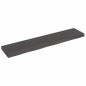 vidaXL Encimera baño madera maciza tratada gris oscuro 140x30x(2-6) cm vidaXL Encimera baño madera maciza tratada gris oscuro 140x30x(2-6) cm