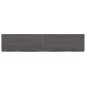vidaXL Encimera baño madera maciza tratada gris oscuro 140x30x(2-6) cm vidaXL Encimera baño madera maciza tratada gris oscuro 140x30x(2-6) cm